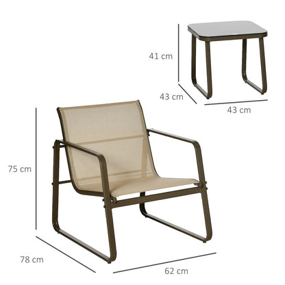 Garden Furniture Set Khaki