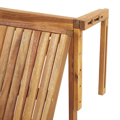 Folding Table for 2 People in Acacia Wood