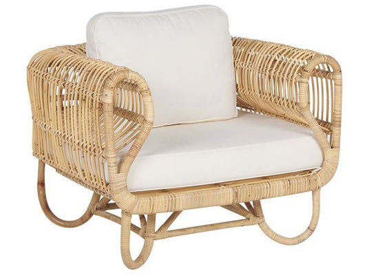 Natural Rattan Armchair