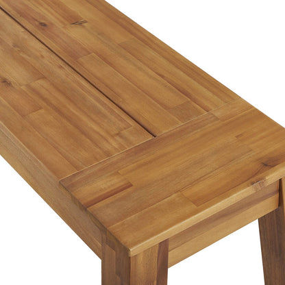 Dining Set for 6 People in Light Acacia Wood