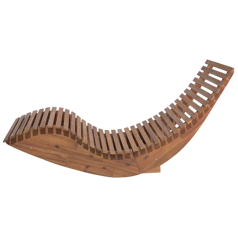 Wooden Lounger with Cushion