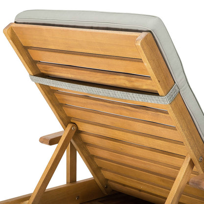 Acacia Wood Lounger