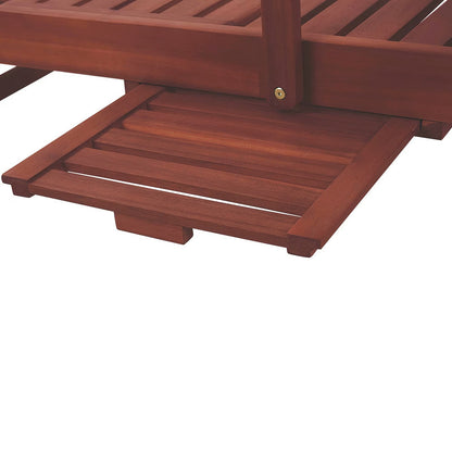 Acacia Wood Garden Lounger with Cushion